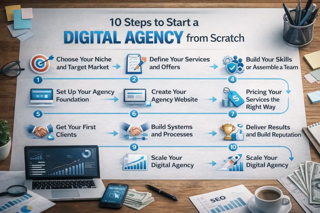10 Steps to Start a Digital Agency from Scratch