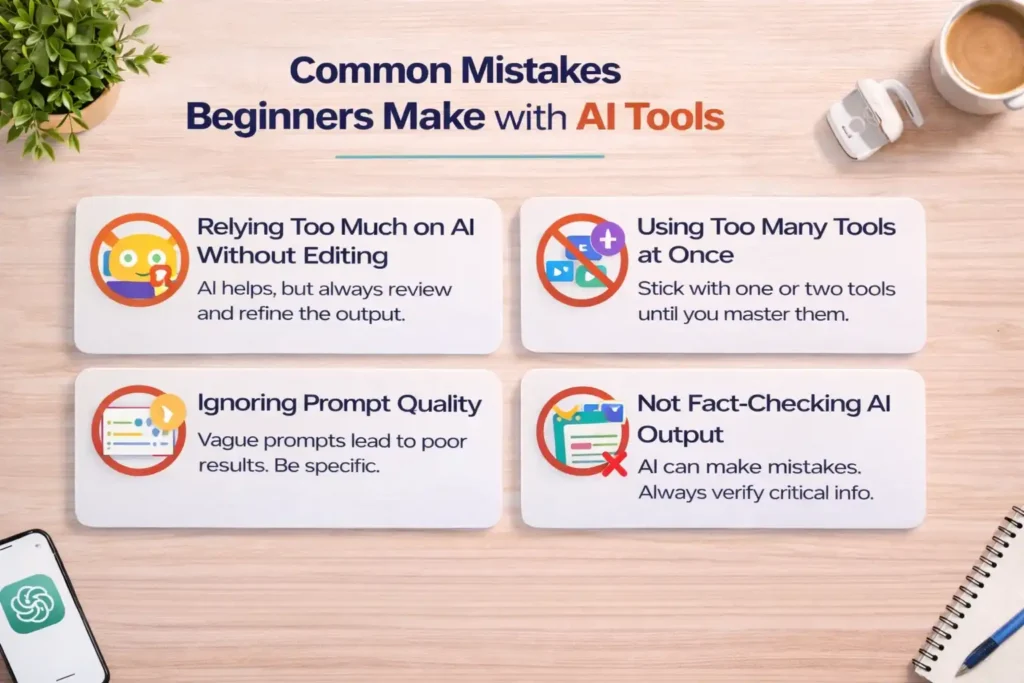 Common Mistakes Beginners Make with AI Tools