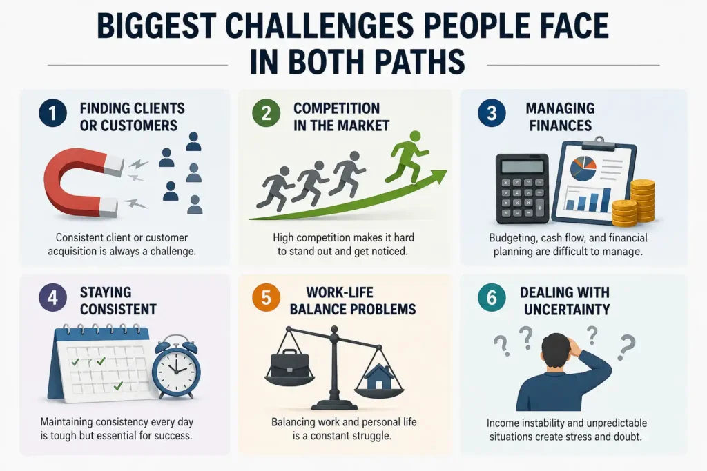 Biggest Challenges People Face in Both Paths