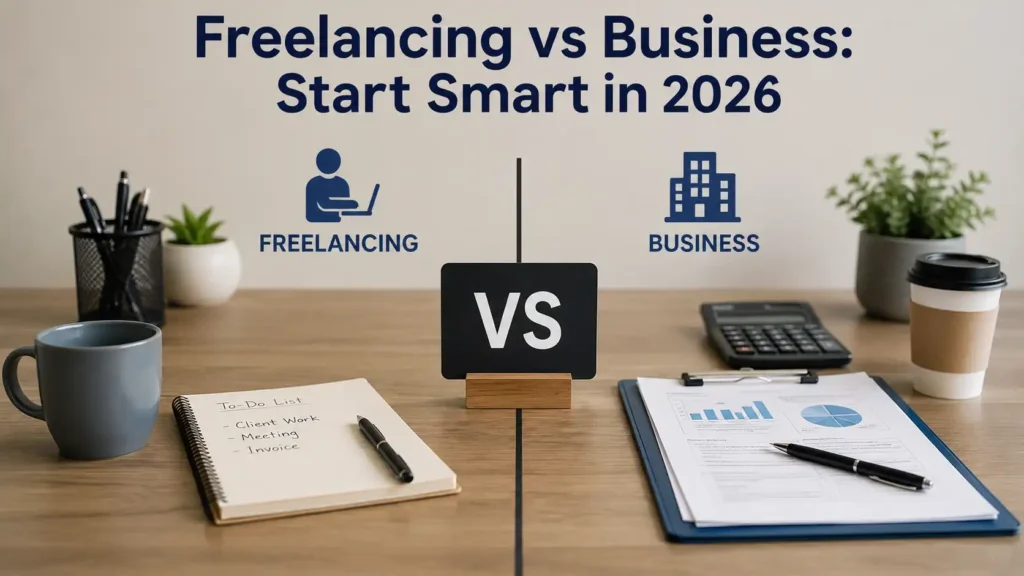 Freelancing vs Business: Start Smart in 2026