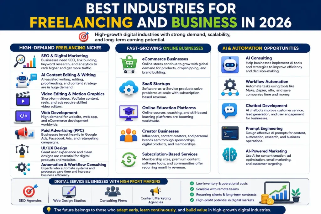 Best Industries for Freelancing and Business in 2026