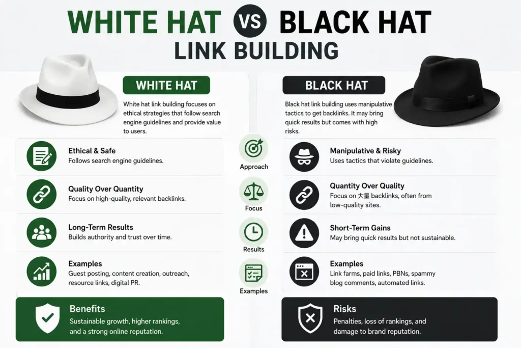 White Hat vs Black Hat Link Building
