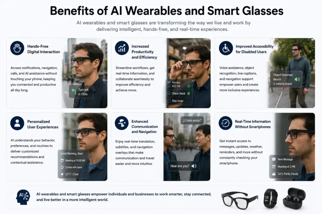 Benefits of AI Wearables and Smart Glasses