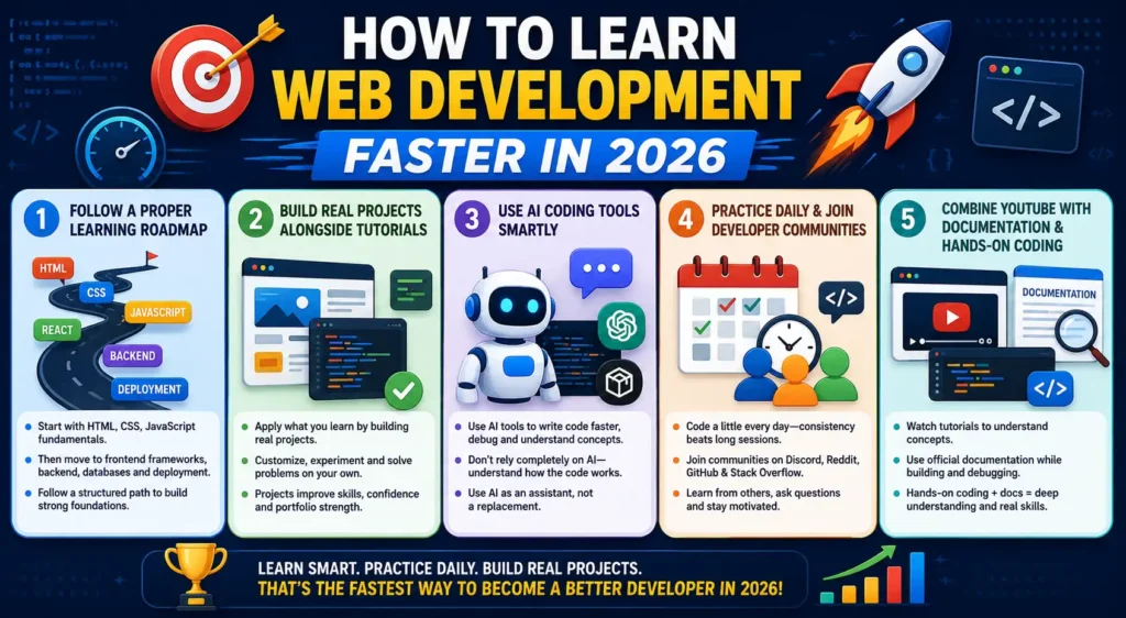 How to Learn Web Development Faster in 2026