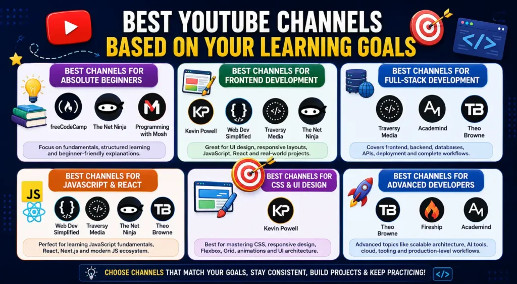 Best YouTube Channels Based on Your Learning Goals