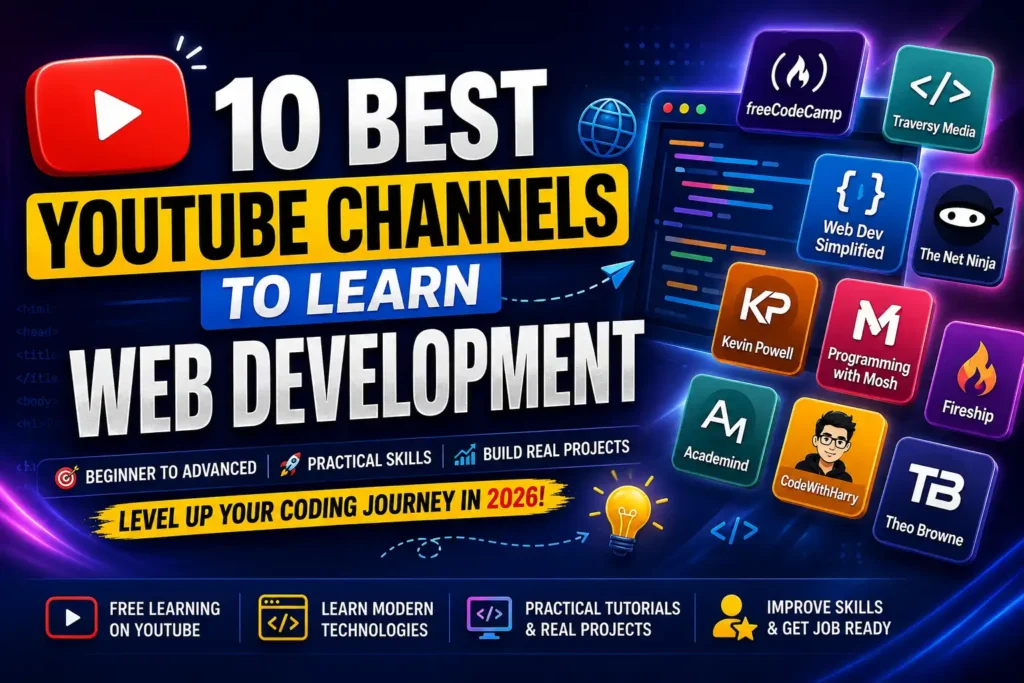 10 Best YouTube Channels to Learn Web Development