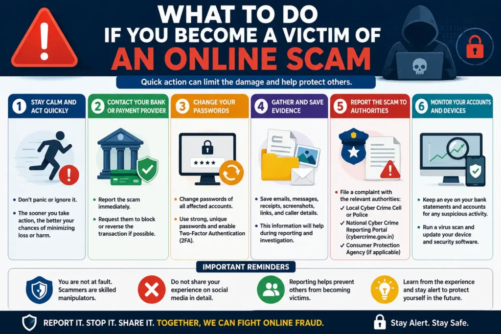 What to Do If You Become a Victim of an Online Scam