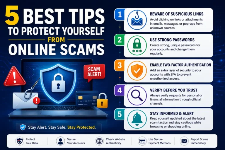 5 Best Tips to Protect Yourself From Online Scams