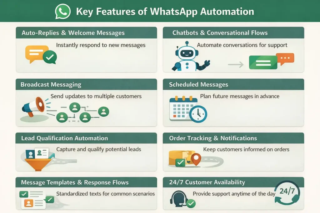 Key Features of WhatsApp Automation