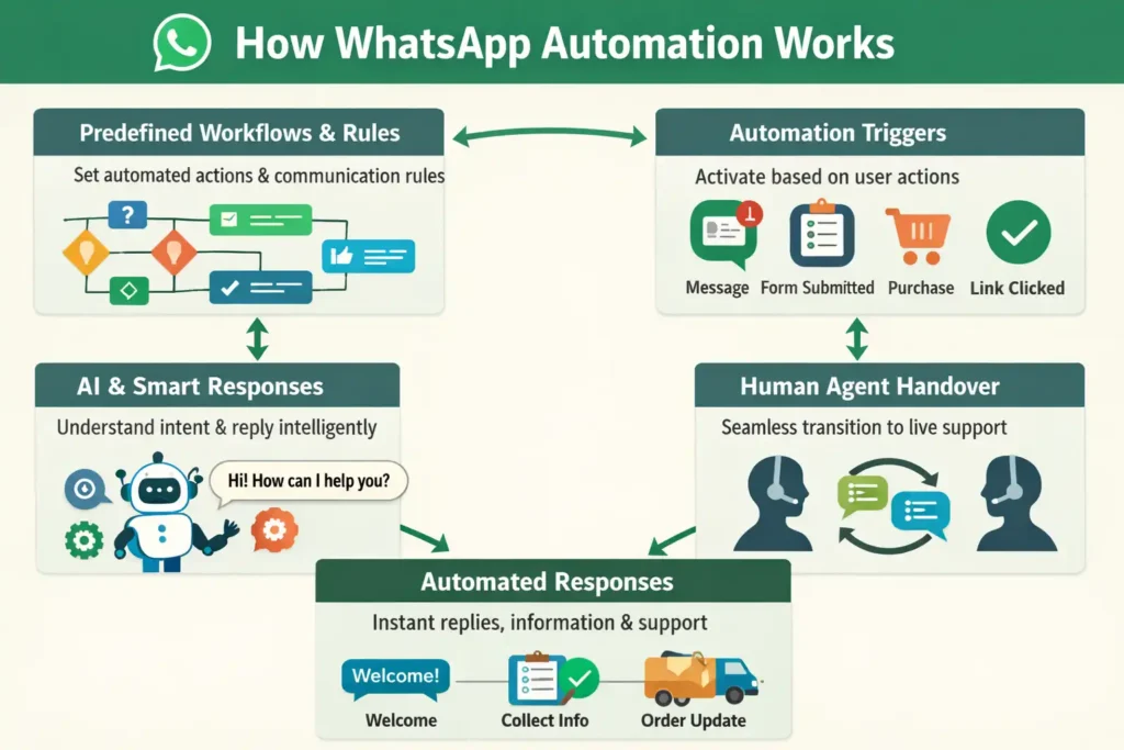 How WhatsApp Automation Works