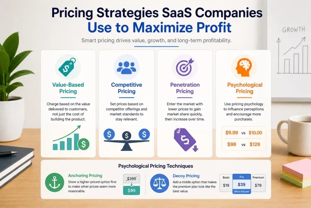 Pricing Strategies SaaS Companies Use to Maximize Profit