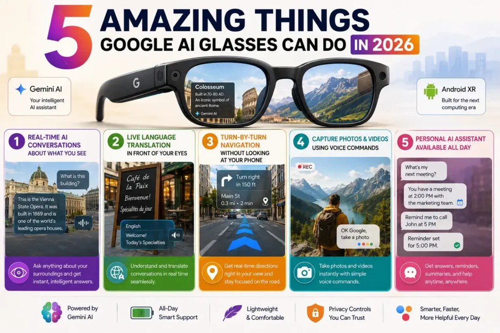 5 Amazing Things Google AI Glasses Can Do in 2026
