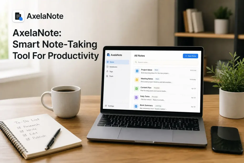 AxelaNote: Smart Note-Taking Tool For Productivity