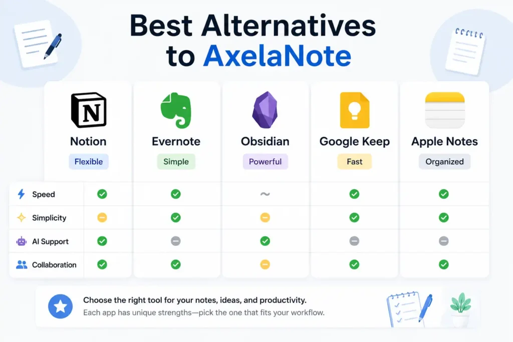 Best Alternatives to AxelaNote