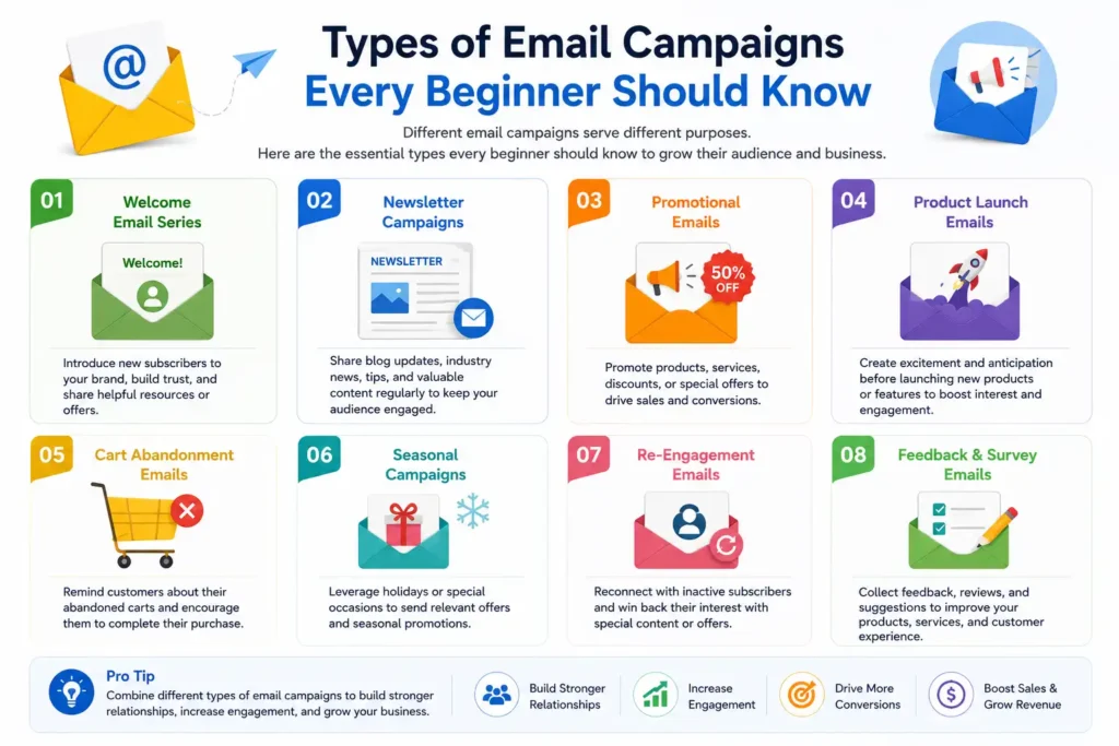 Types of Email Campaigns Every Beginner Should Know