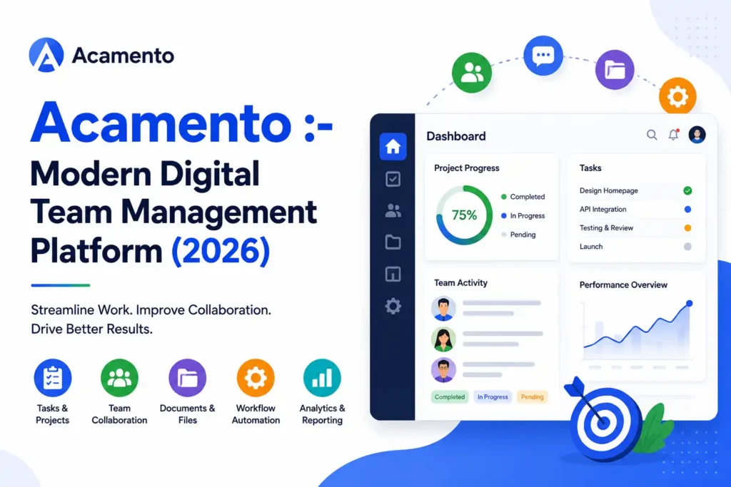 Acamento :- Modern Digital Team Management Platform (2026)