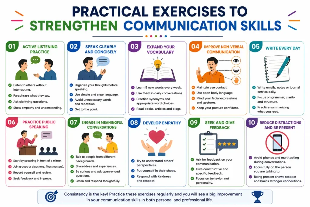 Practical Exercises to Strengthen Communication Skills