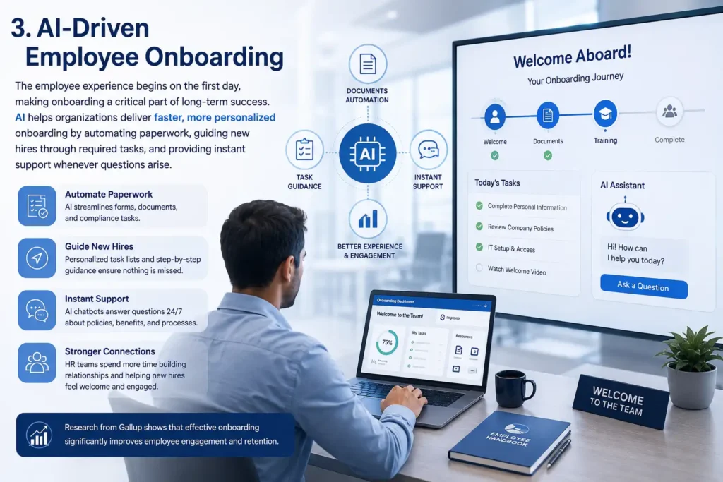3. AI-Driven Employee Onboarding