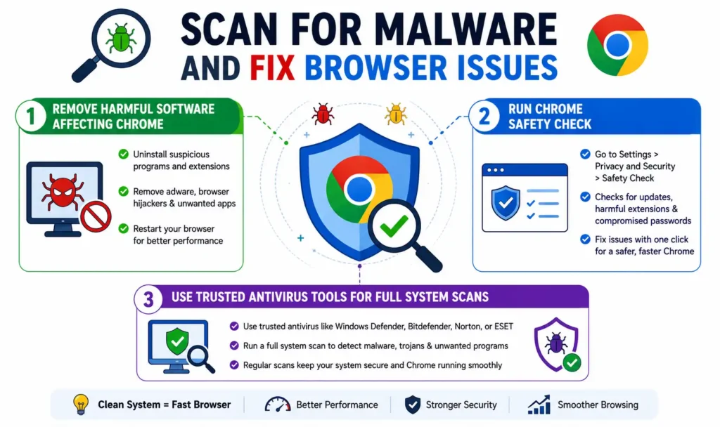Scan for Malware and Fix Browser Issues