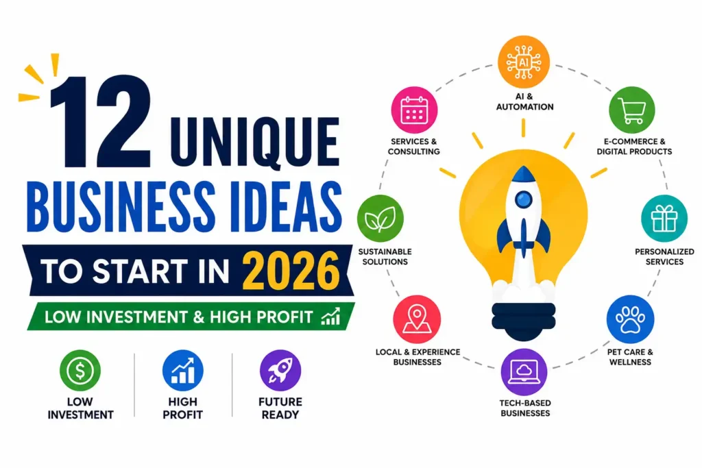 Best 12 Unique Business Ideas to Start in 2026