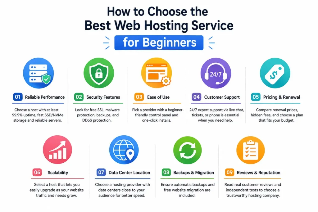 How to Choose the Best Web Hosting Service for Beginners